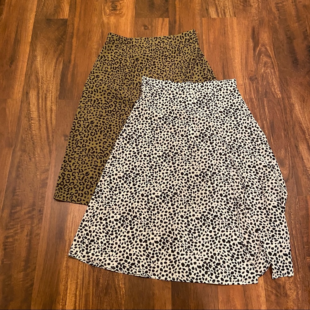 Shein set of 2 midi skirts with side slits